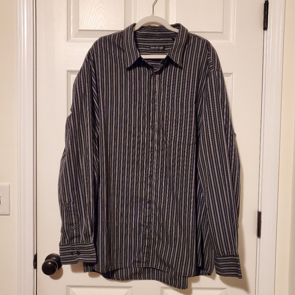 MB Studio Big & Tall long sleeve button down shirt
